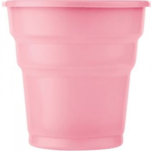 Plastik Pembe Bardak 5 Adet 200 ml