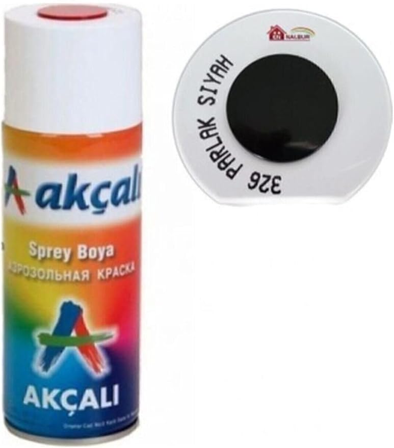 Akçalı 326 Sprey Boya Parlak, Siyah