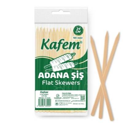 Bambu Yassı Adana Şiş 24 Cm 100 lü