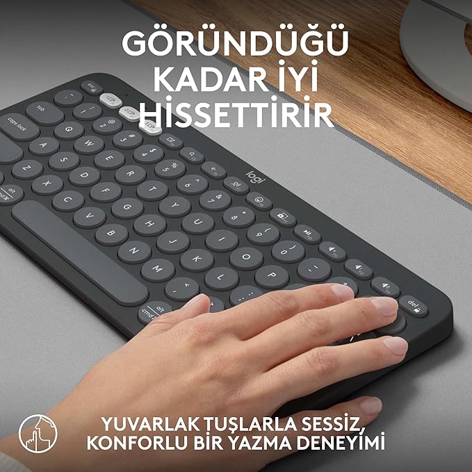 Logitech Pebble Keys 2 K380s Kablosuz Klavye