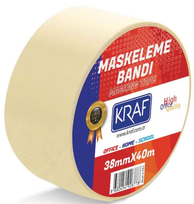 Kraf Maskeleme Bandı 38 Mm X 40 Mt 4038G Kraf