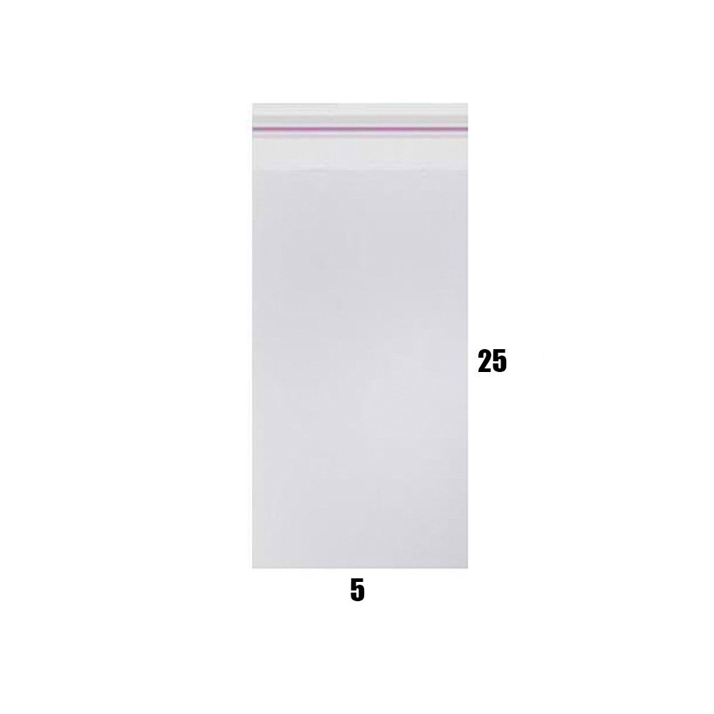 Opp Bantlı Şeffaf Poşet 5X25 Cm (1000 Ad)