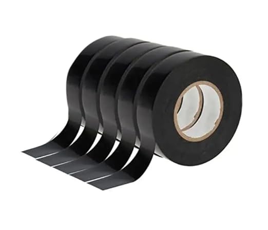 5 Adet Elektrik Bandı,Pvc Bant,10 Metre (Siyah)