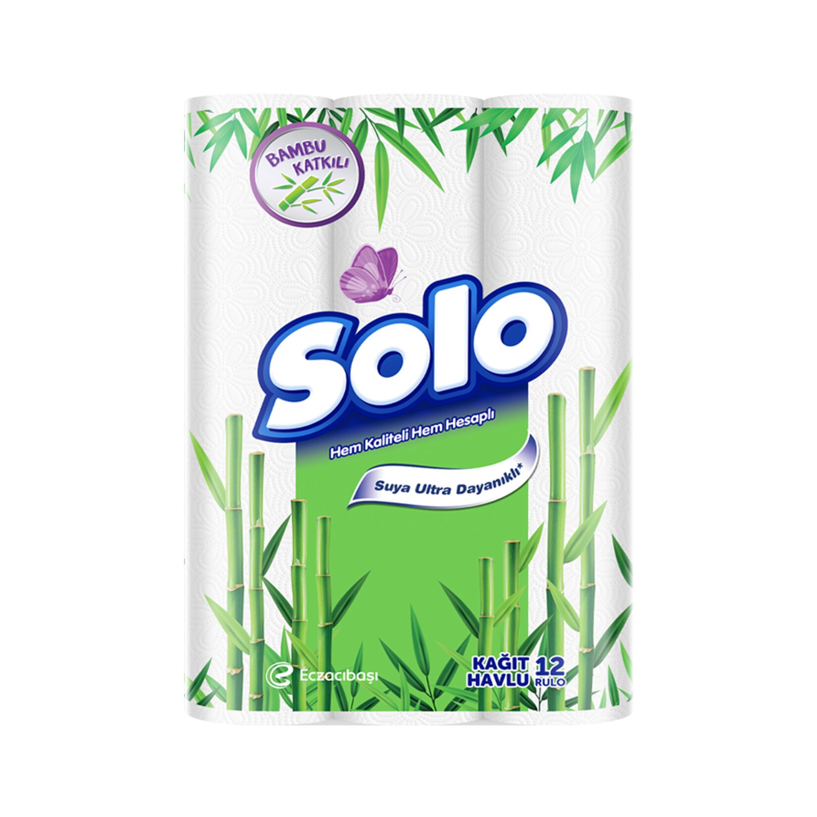 Solo Bambu Katkılı Havlu 12'li