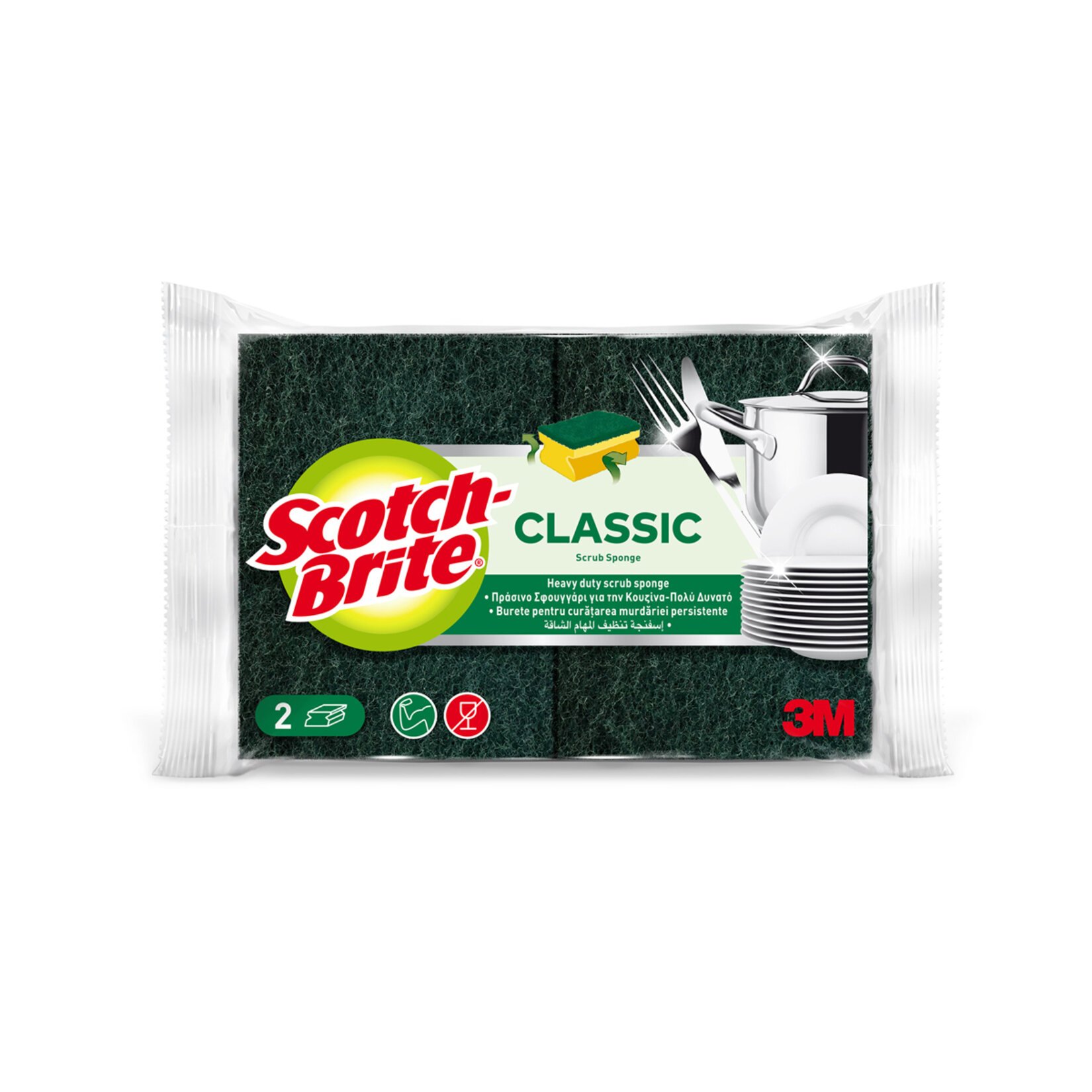 Scotch Brite Tırnak Koruyuculu Klasik Sünger 2'li Scotch Brite