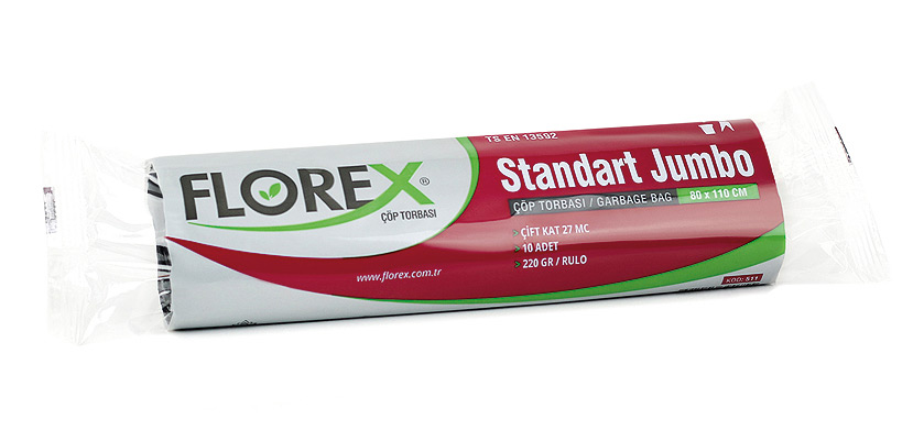 Klasik Seri Endüstriyel Jumbo Çöp Torbası Yıldız Katlama 1 paket