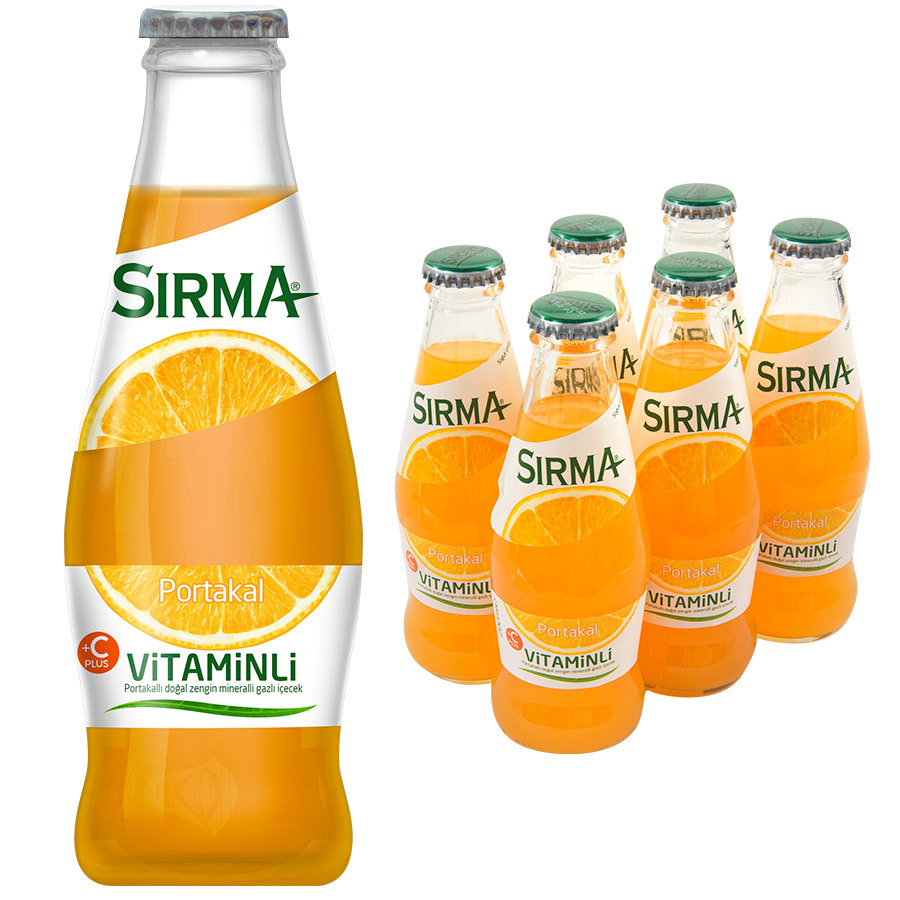 Sırma Vitaminli C-Plus Portakal Aromalı 200 Ml x 24