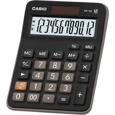 Casio MX-12B-BK 12 Hane Masaüstü Hesap Makinesi Casio