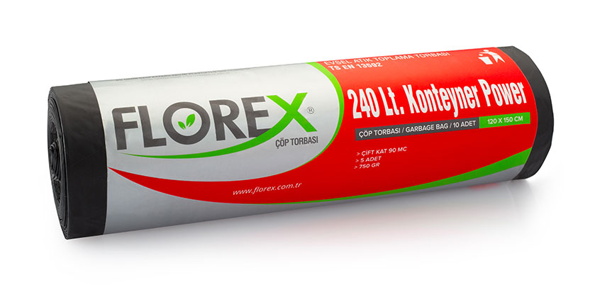 Klasik Seri 240 lt Konteyner Power Çöp Torbası