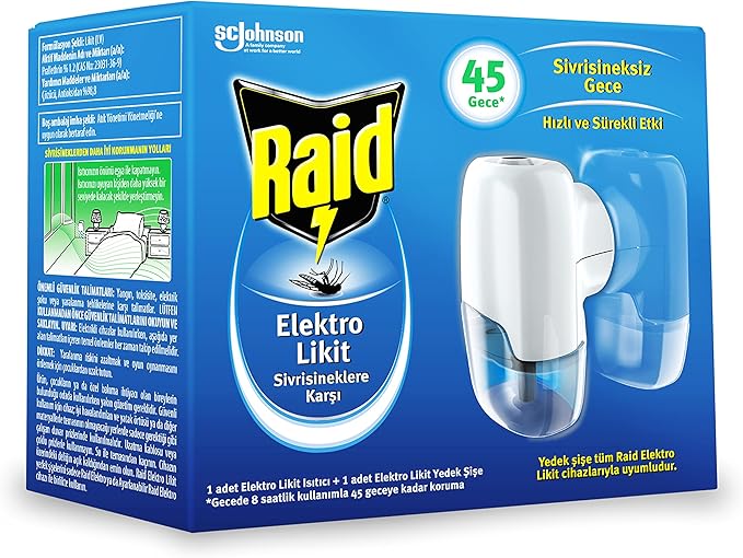 Raid Elektro Likit 45 Gece Sinek Kovucu
