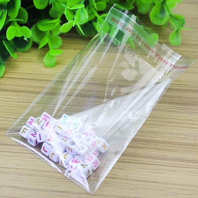 Bantlı Şeffaf Poşet 7x10 Cm (100 ADET)